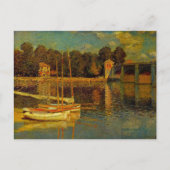 Die Brücke in Argenteuil von Claude Monet Postkarte (Vorderseite)