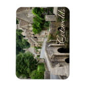 Die Brücke in Castle Combe, britischer Textmagnet Magnet (Vertikal)