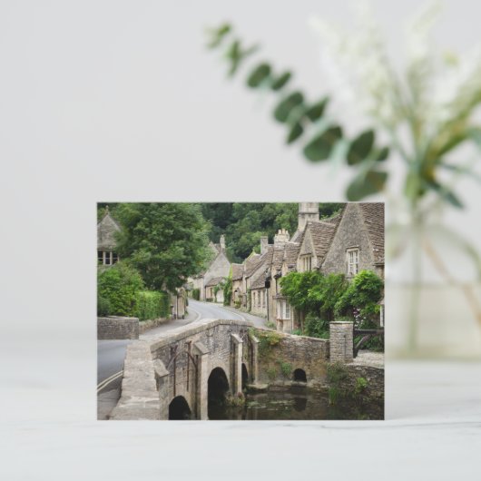 Die Brücke in Castle Combe, UK Postcard Postkarte (Stehend Vorderseite)