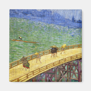 Die Brücke in den Regen Vincent van Gogh Kunst Magnet