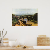 Die Brücke in Narni von Jean-Baptiste-Camille Coro Poster (Küche)