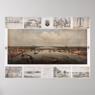 Die Brücke in St. Louis Missouri Poster