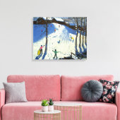 Die Brücke Morzine Leinwanddruck (Insitu (Wohnzimmer))