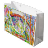 Die Brücke, Paul Cezanne Große Geschenktüte (Rückseite Schrägansicht)