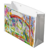 Die Brücke, Paul Cezanne Große Geschenktüte (Vorderseite Schrägansicht)