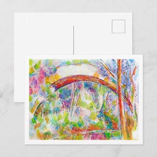 Die Brücke, Paul Cezanne Postkarte (Vorne/Hinten)