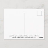Die Brücke Postkarte (Rückseite)