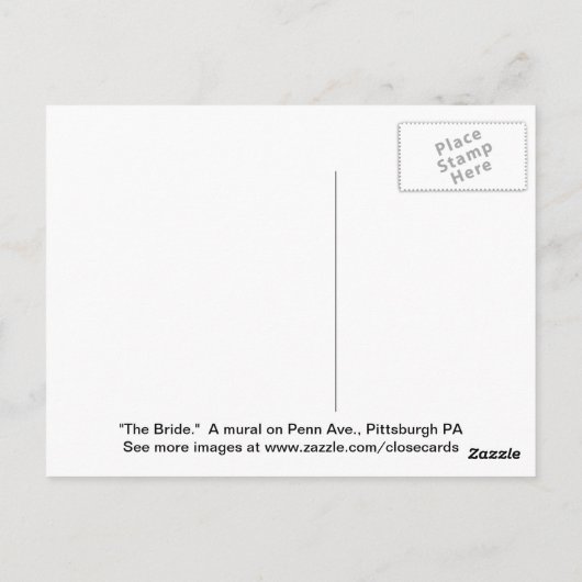 Die Brücke Postkarte (Rückseite)