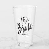 Die Brücke | Schwarz-Script-Stil Glas (Vorderseite)