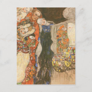 Die Brücke (unvollendet) von Gustav Klimt Postkarte
