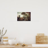 Die Brücke von Boucher François Poster (Küche)