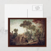 Die Brücke von Boucher François Postkarte (Vorne/Hinten)