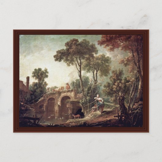 Die Brücke von Boucher François Postkarte (Vorderseite)