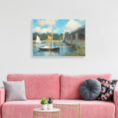 Die Brücke von Claude Monet in Argenteuil Leinwanddruck (Insitu (Wohnzimmer))