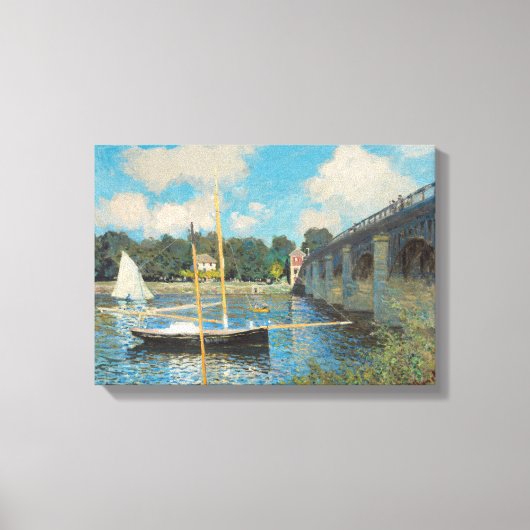 Die Brücke von Claude Monet in Argenteuil Leinwanddruck (Vorderseite)