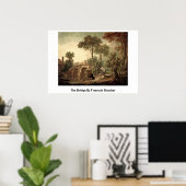 Die Brücke von Francois Boucher Poster (Heimbüro)