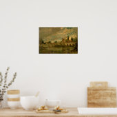 Die Brücke von Harnham und der Kathedrale von Sali Poster (Küche)