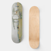 Die Brücke von Langlois von Vincent Van Gogh Skateboard (Vorderseite)