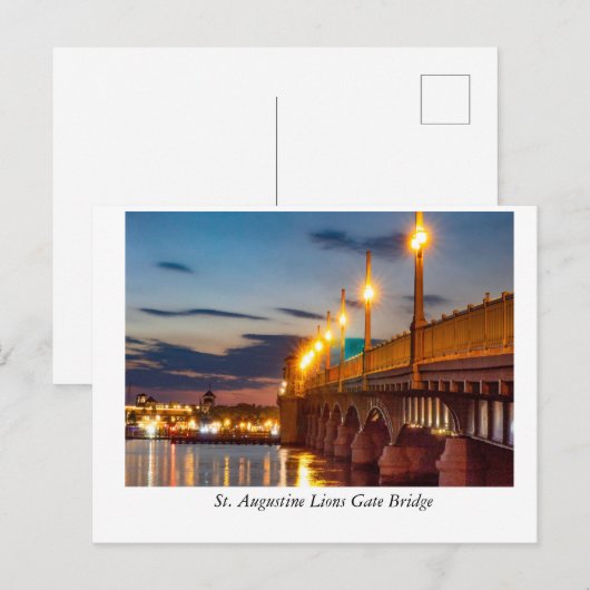 Die Brücke von Lions Gate St. Augustine Postkarte (Vorne/Hinten)