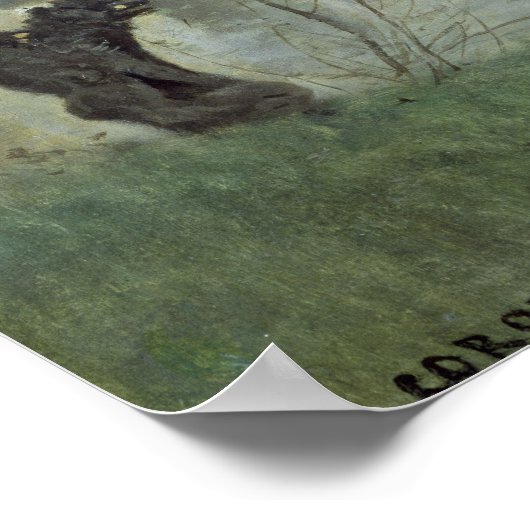 Die Brücke von Mantes Poster (Ecke)