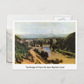 Die Brücke von Narni durch Jean-Baptiste Corot Postkarte (Vorne/Hinten)
