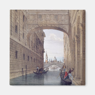 Die Brücke von Seufzern, Venedig, graviert durch Magnet