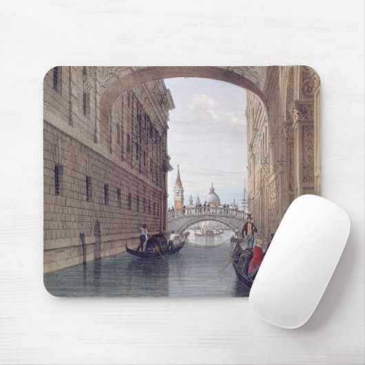 Die Brücke von Seufzern, Venedig, graviert durch Mousepad (Mit Mouse)