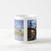 Die Brücke von Villeneuve-la-Garenne Kaffeetasse (Mittel)