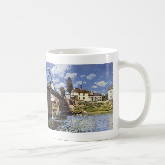 Die Brücke von Villeneuve-la-Garenne Kaffeetasse (Rechts)