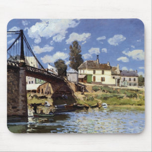 Die Brücke von Villeneuve-la-Garenne Mousepad