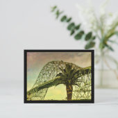 Die Brücke, während die Sonne durchbricht Postkarte (Stehend Vorderseite)