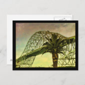 Die Brücke, während die Sonne durchbricht Postkarte (Vorne/Hinten)