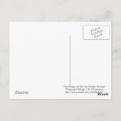 Die Brücke, während die Sonne durchbricht Postkarte (Rückseite)