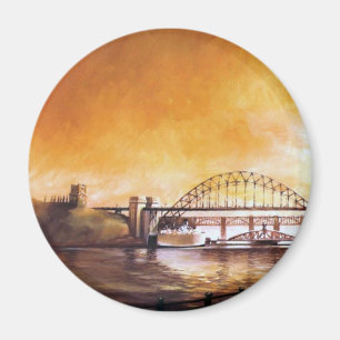 Die Brücken, Newcastle nach Tyne-Magneten Magnet