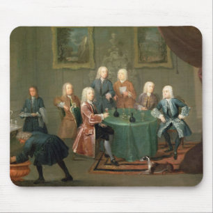 Die Brüder Clarke mit anderen Herren, die Wi Mousepad