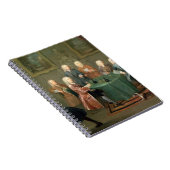 Die Brüder Clarke mit anderen Herren, die Wi Notizblock (Rechte Seite)