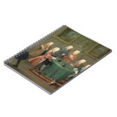 Die Brüder Clarke mit anderen Herren, die Wi Notizblock (Linke Seite)