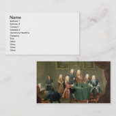 Die Brüder Clarke mit anderen Herren, die Wi Visitenkarte (Vorne/Hinten)