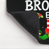 Die Bruder Elf Weihnachts-Familie Matching Pyjama  Mousepad (Ecke)