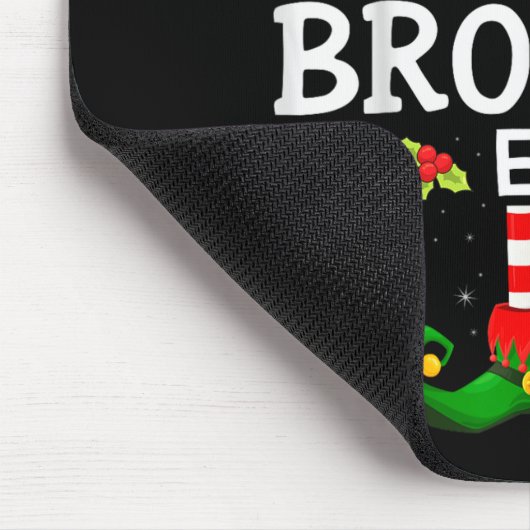 Die Bruder Elf Weihnachts-Familie Matching Pyjama Mousepad (Ecke)