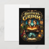 Die Brüder Grimm Dankeskarte (Vorne/Hinten)