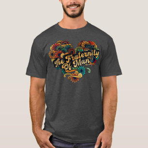 Die Brüderlichkeit der VINTAGEN FARBE vom Menschen T-Shirt