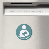 Die Brust ist das beste Symbol - Aquamarin Magnet (In Situ (Geschirrspüler))