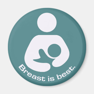 Die Brust ist das beste Symbol - Aquamarin Magnet