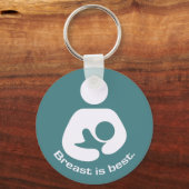 Die Brust ist das beste Symbol - Aquamarin Schlüsselanhänger (Vorderseite)