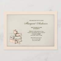 Die Buch-Ruhestands-Einladung des Lehrers