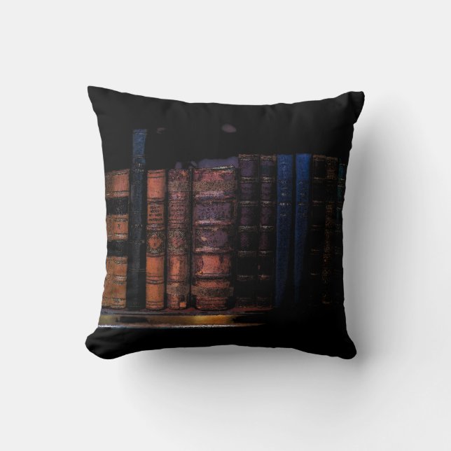 Die Buchbibliothek - Vintage Bücher Kissen (Vorderseite)