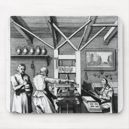 Die Buchbinderei von Laurens Janszoon Koster Mousepad (Vorne)