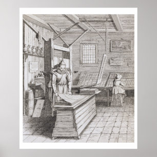 Die Buchbinderei von Laurens Janszoon Koster, Poster
