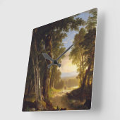 Die Buchen Quadratische Wanduhr (Winkel)
